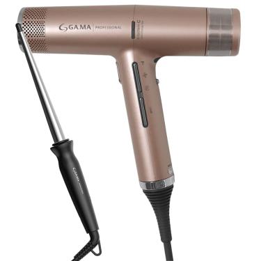 Imagem de Kit Secador iQ3 Rose e Modelador Salon Curl Cônico