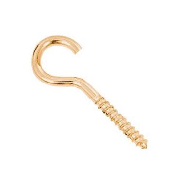 Imagem de Gancho Bicromatizado 18x70mm para Madeira - Embalagem com 100 Peças - 