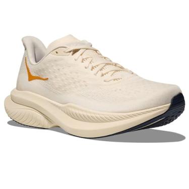 Imagem de HOKA ONE ONE Tênis masculino Mach 6 La, Alabastro/leite de aveia, 39