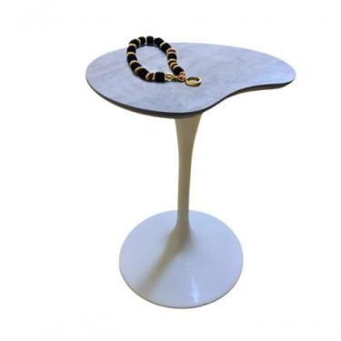 Imagem de Mesa Saarinen Organica De Apoio 60cm Tampo Cimento - Modelar Art Movei