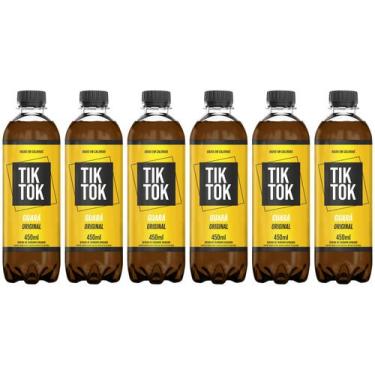 Imagem de Refrigerante Tik Tok Guará Original Guaraná 6 Unidades 450ml