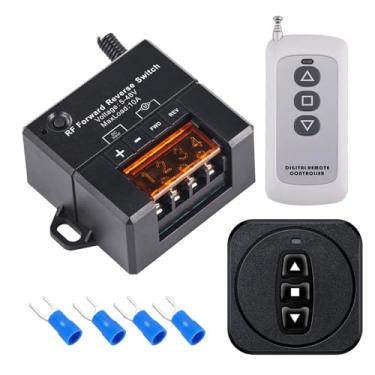 Imagem de idealWIN Controle Remoto Universal Para Guincho, Reboque Basculante Sem Fio Caminhão, Sistema Atv E Suv, Solenóide De Interruptor Frente Trás Do Atuador Linear 10A.