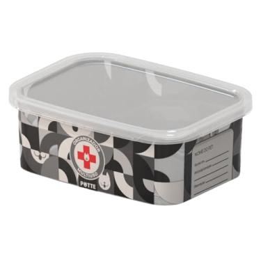 Imagem de Pote Para Pet Ração Snack Marmipet Porta Medicamentos 1400ml Multiuso (Preto)