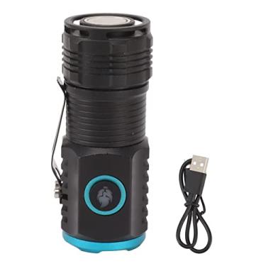 Imagem de Mini lanterna de mergulho GRCFUMO, lanterna subaquática de bolso pequeno brilhante, chaveiro recarregável à prova d'água tocha submersível para atividades subaquáticas e busca