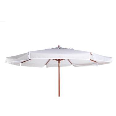 Imagem de Ombrellone madeira cobertura pvc 2,40 metros creme - Bel Lazer