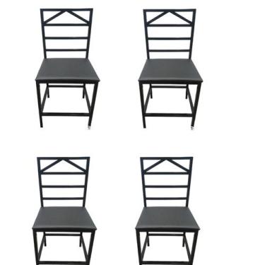 Imagem de Kit 4 Cadeiras Reforçada Para Cozinha e Sala Moderna Jantar
