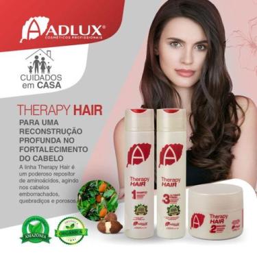 Imagem de Kit Therapy Hair 3 Passos Adlux - Reconstrutor Home Car