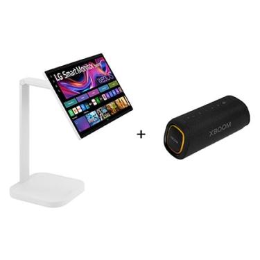 Imagem de Monitor LG Smart Swing 31.5 polegadas, 4K UHD IPS, Touchscreen, Suporte móvel + LG XBOOM XG7 Caixa de som portátil IP67 e 24 horas de bateria - 32U889SA.XG7