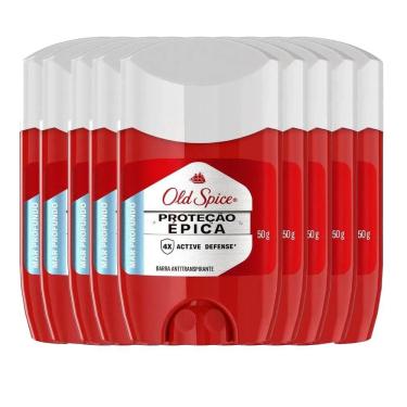 Imagem de Kit Desodorante Stick Old Spice Mar Profundo 50g - 9 Unidades