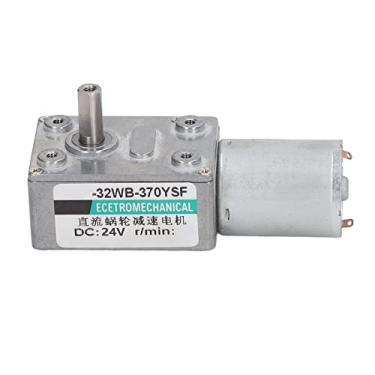 Imagem de Gear Motor Auto -travamento reversível Torção alta Torção Redução de velocide ajustável Caixa de engrenagem elétrica DC 24V 2W para automação industrial e robótica Alumínio de (10r/min)
