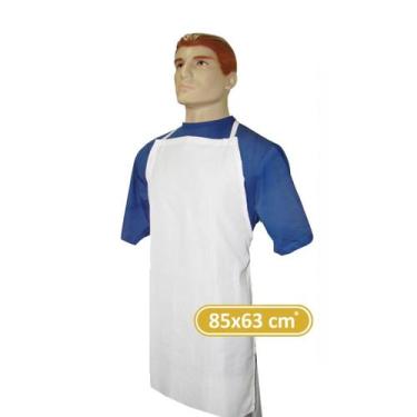 Imagem de Avental em Tergal Branco 85x63 cm Lamare