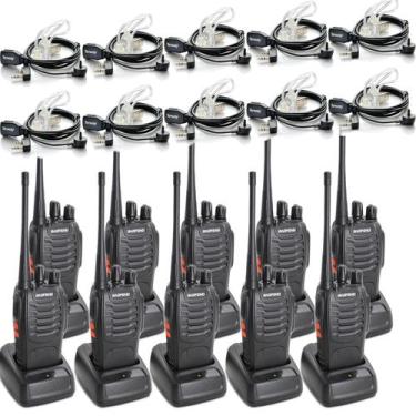 Imagem de Rádio bidirecional BAOFENG BF-888S de longo alcance 16CH com fone de o