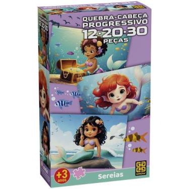 Imagem de Quebra-Cabeça Progressivo Sereias - Grow