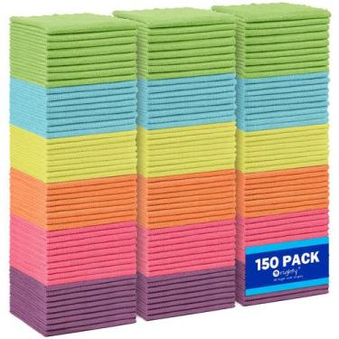 Imagem de Panos de limpeza Orighty Microfiber, pacote 150, 30x30cm, absorventes