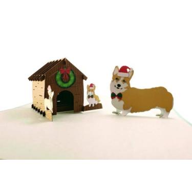 Imagem de Cartão comemorativo iGifts And Cards Adorable Corgi Family Christmas