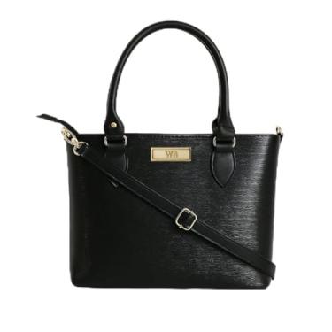 Imagem de Kit Bolsa Feminina com Alça Removível Preta+ Carteira – Praticidade, Elegância e Versatilidade em Um Só Conjunto