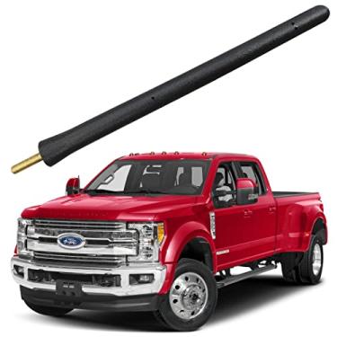 Imagem de Antena curta para Ford F-450 F-550 F-650 Super Duty (1997-2023), mastro de antena Ford F450 F550 F650 para recepção de rádio premium - 16 cm à prova de lavagem de carro, substituição interna de mastro