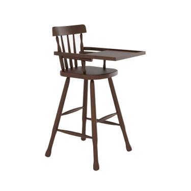 Imagem de Cadeira de Alimentação para Bebê em Madeira Castanho Piratini