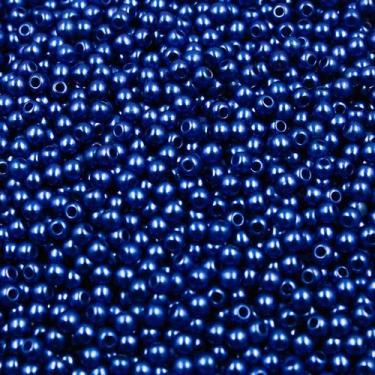 Imagem de PÉROLA DE ABS LISA Nº 03 20G PEROLA 3MM - LADEIRA BIJUTERIAS, Azul roy