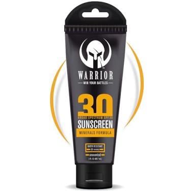 Imagem de Protetor solar Warrior FPS 30 – resistente à água, protetor solar seguro para recifes com fórmula mineral – Protetor solar não tóxico para pele sensível – 85 g
