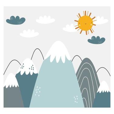 Imagem de Papel de Parede Adesivo Infantil Montanhas Bebe Quarto - 613pcp - Allo