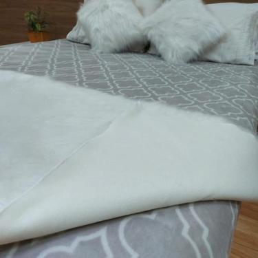Imagem de Peseira P/  Cama De Solteira Pelo Alto 130x60cm - S DECOR, BRANCO