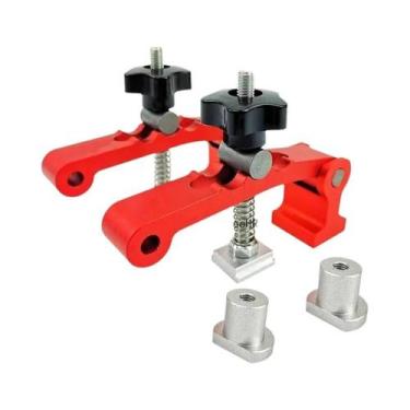 Imagem de Braçadeira De Mesa Para Carpintaria, Clipe Fixo, Trilho Em T, Blocos D