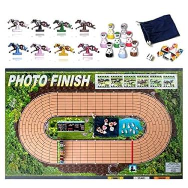 Imagem de Photo Finish Horse Track Racing Board Game | Best New Fun Parlor Party Game | Original, Classic Edition | Improved Horses