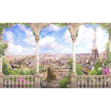 Imagem de Painel Em Tecido Sublimado Arcos París - Fabrika de Festa, 400x250cm