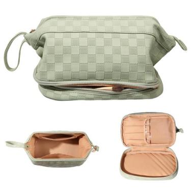 Imagem de Bolsa de maquiagem Abiudeng Large Green Impermeável para Mulheres