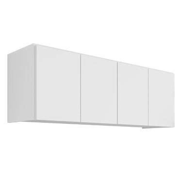 Imagem de Armário Aéreo Multiuso Lavanderia 118cm Monna Branco Z34 - Mpozenato