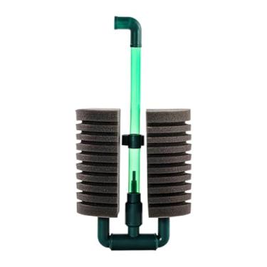 Imagem de Baoblaze Filtro de esponja para aquário Esponjas bioquímicas internas com ventosas Esponjas finas e silenciosas Filtro de espuma Ajustável Fácil de limpar, 20cm a 26cm