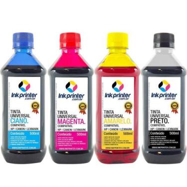 Imagem de Tinta InkPrinter Universal para Recarga de Cartucho HP, Lexmark, Canon