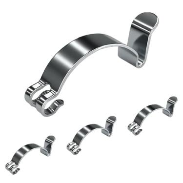 Imagem de QKYS 4 clipes de filtro de ar, substituição de clipes de caixa de filtro de ar de alta qualidade, clipe de tampa de limpador de ar de aço metálico, tampa de caixa de limpeza de filtros, braçadeira de