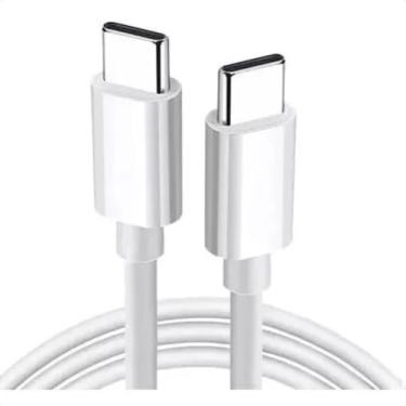 Imagem de Cabo USB-C para Tipo-C Turbo Carregamento Rápido de 1 Metro, Cabo de Dados, Reforçado Compatível Com iPhone 15 e Android, Premium®