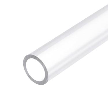Imagem de YELARXI Tubo de PVC transparente, tubo rígido de alto impacto, tubo redondo de vinil de plástico - adequado para (jardim/casa/coleta de poeira/aquário/aquário), 1,3 cm de diâmetro externo e 0,3 m