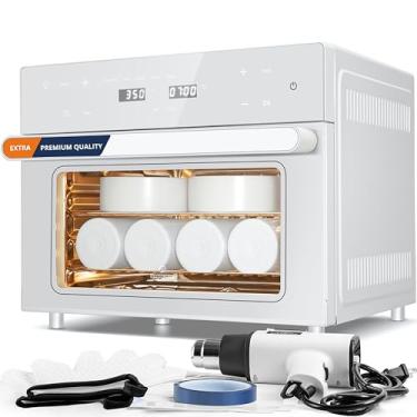Imagem de OMPERIO Máquina de Forno de Sublimação para Copos, Forno de Convecção 32Qt 110V 1800W para Sublimação Em Branco Canecas Copos Tigelas Copos Garrafas, 1 Pistola de Ar Quente, 25 Envoltório Retrátil, 2
