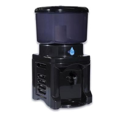 Imagem de Filtro Água Preto 8,6 Litros 1 Vela Tripla Ação 1 Boia Cuba De Cerâmica