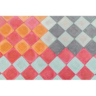 Imagem de Quadro Decorativo com Estampa Paving Tiles For Advertising 40 x 40 Papel 2 unidades