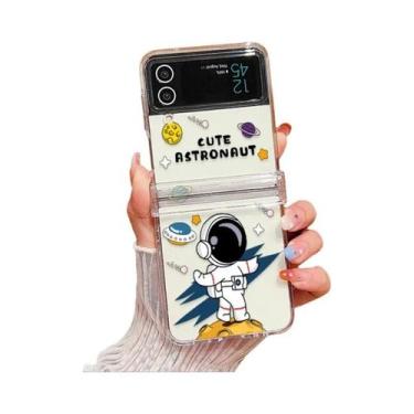 Imagem de Capa Transparente De Astronauta Para Samsung Galaxy Z Flip 7 FE 6 5 4,