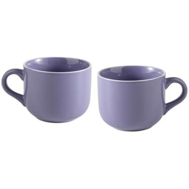 Imagem de CROMIITSM Caneca de café de porcelana extragrande de 652 g, copo de café da manhã e tigela de sopa, segura para micro-ondas e lava-louças, caneca grande jumbo com alças