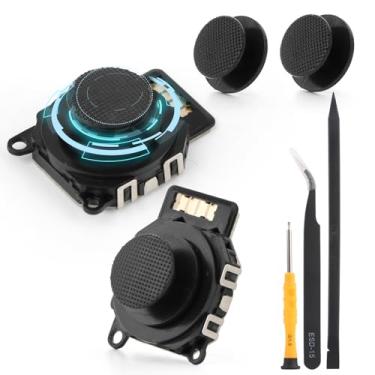 Imagem de 2 peças de substituição para Joysticks Sony 2000 2001 2002 2003 3D módulo sensor analógico para PSP 2000 2001 2002 2003 Joystick Thumbstick Cap acessórios de substituição com ferramentas de reparo