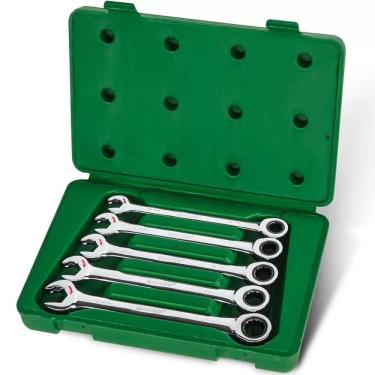 Imagem de Jogo de Chave Combinada Speedy com Catraca 5 Peças - 8555BJ - BELZER