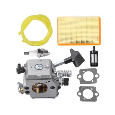 Imagem de Kit de carburador de 7 peças para Stihl SR320 SR340 SR380 SR400 SR420 Mochila soprador de carburador acessórios de ferramentas elétricas de jardim HD-4A HD-4B