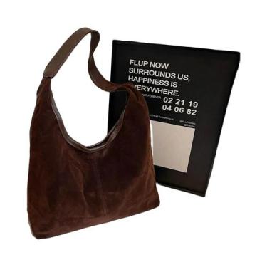 Imagem de Bolsa Tote Minimalista De Grande Capacidade Em Couro PU Bolsa De Ombro