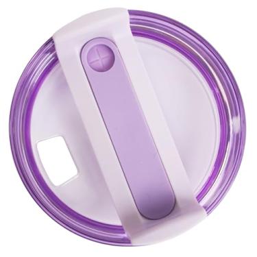 Imagem de Tampa de substituição colorida tingida para Stanley Quencher H2.0 e ProTour 1,134 g – Tampa de copo de embalagem única durável, fácil de instalar e limpar