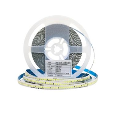 Imagem de Fita Led 240 Leds/m 10 Metros 110v Branco Frio Neutro Quente (110V - Branco Frio 6000k)