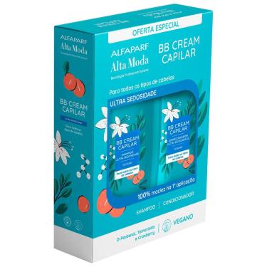 Imagem de Kit Shampoo e Condicionador Alta Moda Alfaparf Bb Cream Vegano 300ml Cada