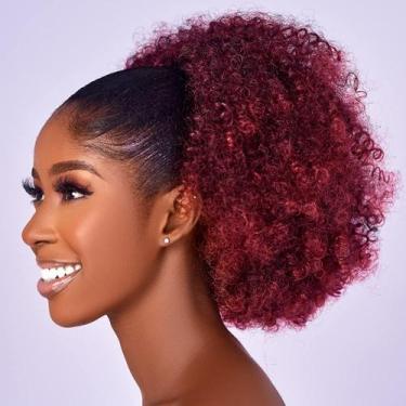 Imagem de Extensão de rabo de cavalo CECINILL Afro Puff Kinky Curly Synthetic