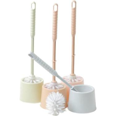 Imagem de Escova Vaso Sanitário Banheiro Para Privada Simples de Plástico - bble